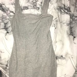 Grey bodycon dress
